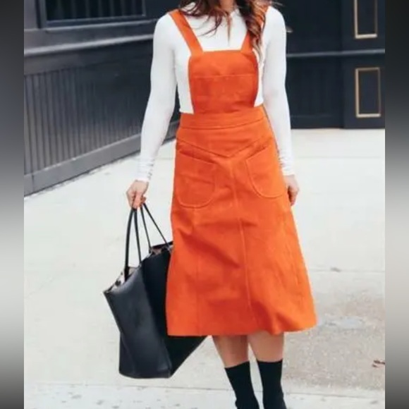 Free People Suede Apron Dress - Picture 2 of 4